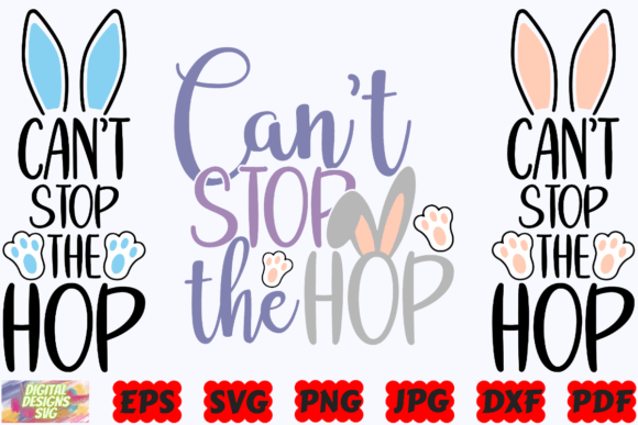 Can't Stop the Hop SVG – A Lighthearted Easter Design for Craft Projects