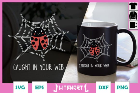 Caught in Your Web Funny Halloween SVG Review