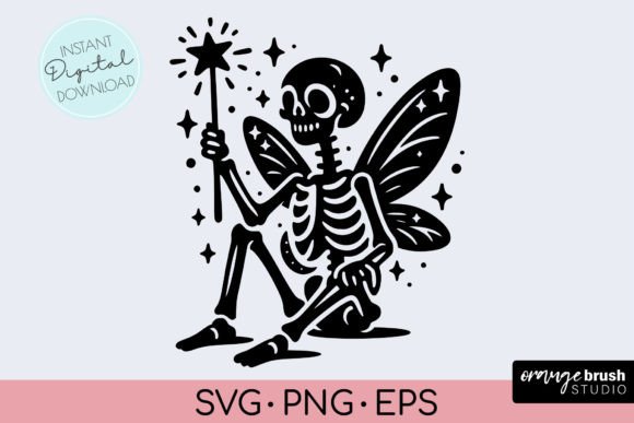 Fairy Skeleton SVG Funny Skeleton File Review