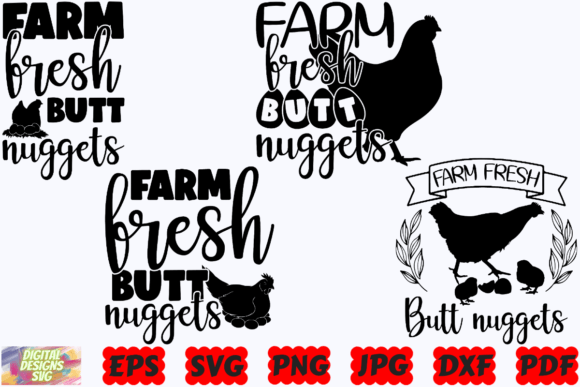 Farm Fresh Butt Nuggets SVG Funny Farm: A Designer’s Real-World Embroidery Review