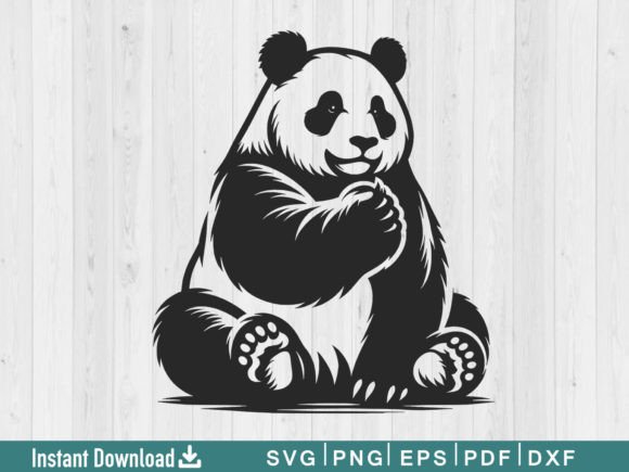 Funny Panda Svg Silhouette Vector Gift Review