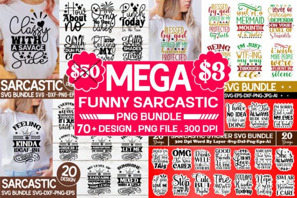 Funny Sarcastic SVG Bundle: 70 Designs for Real Embroidery Projects