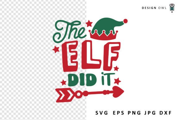 The Elf Did It – A Lighthearted Christmas SVG for Holiday Embroidery