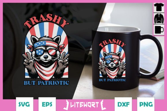 Trashy but Patriotic Funny Racoon SVG Review